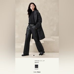 Banana republic vegan leather cargo pants.